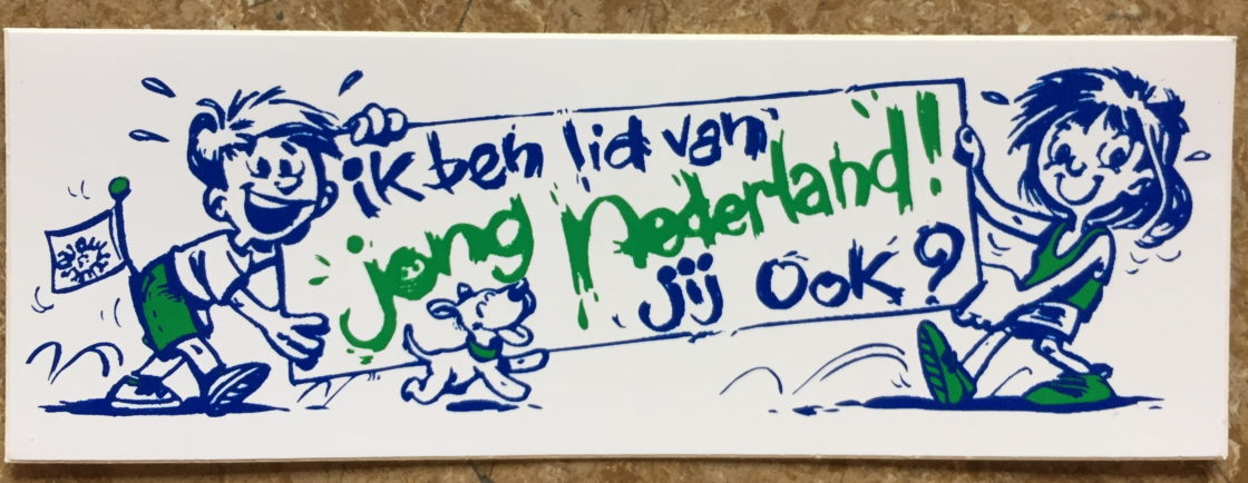 Sticker lid van Jong Nederland