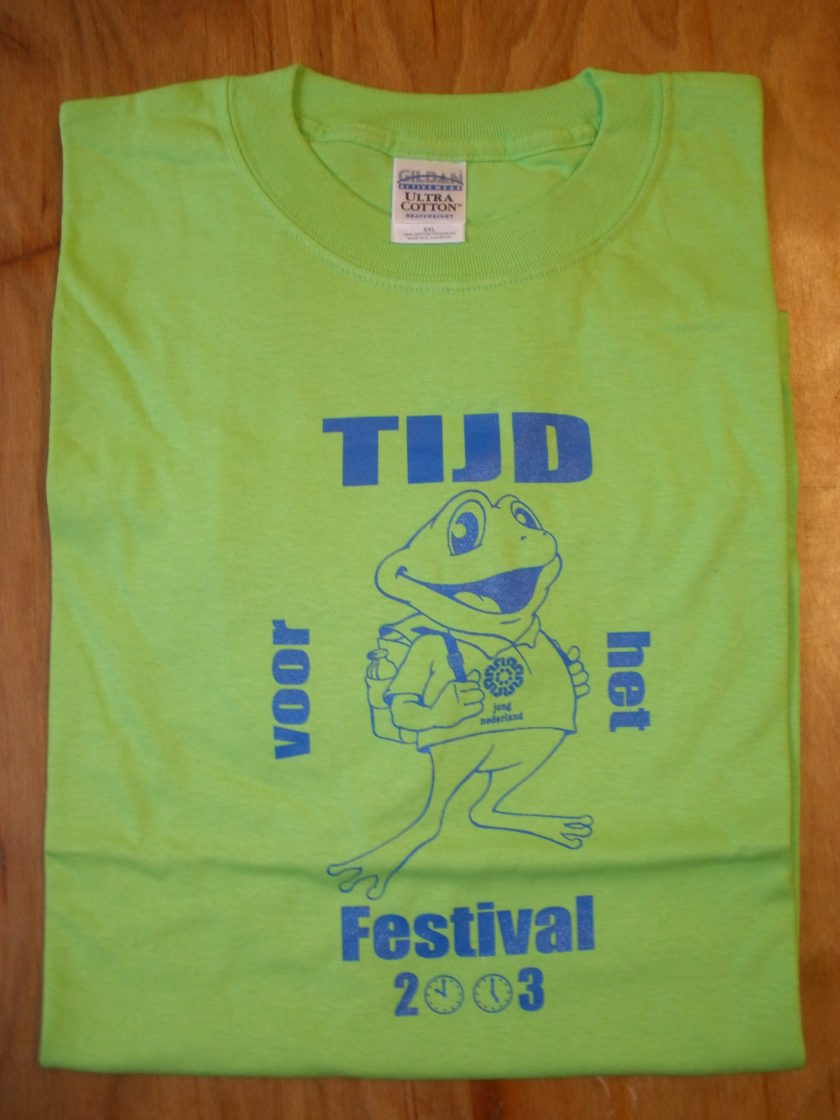T-shirt Tijd voor het festival 2003